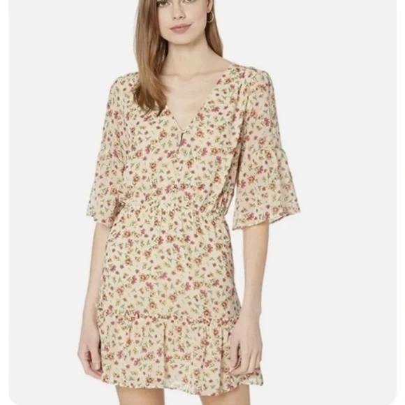 Lost + Wander In Bloom Floral Mini Dress Medium - Picture 1 of 10